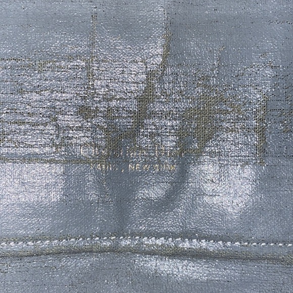 Vintage Christian Dior Soft Leather Clutch Handbag w/ outside & inside pockets. - Picture 5 of 16